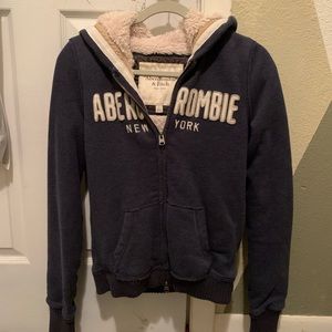 Abercrombie Faux Fur Lined Hoodie